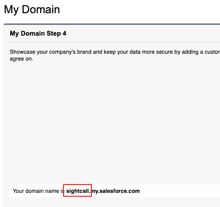 salesforce domain